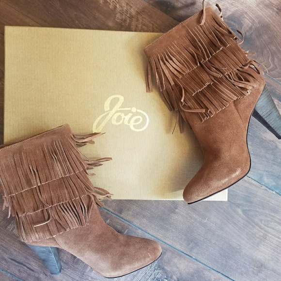 Joie Shoes - Joie rockafella fringe booties